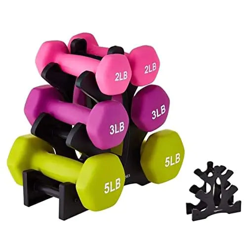 Dumbbell Rack（Without Weight） 3 Tier 23x22.5x8.5cm Dumbbell Rack PP Triangular Dumbbell Rack Stand Multilevel Weight Holder Storage Accessories for Home Gym Exercise